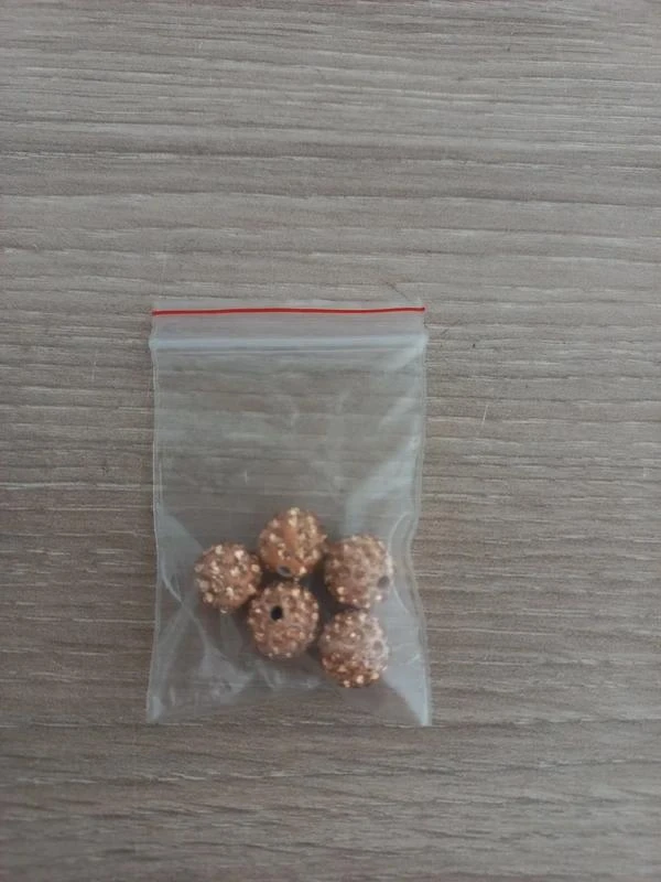 Lot De Perles Shamballa "Saumon Clair"